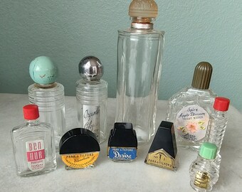 Ensemble de flacons de parfum vintage -EO24