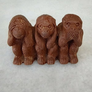 Vintage Monkeys Hear No See No Speak No Evil - EO-15