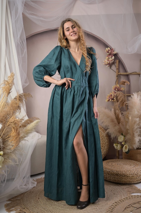 emerald green puff sleeve dress Puff Sleeve Emerald Dress With Sleeves Emerald Green Bridesmaid Dress With Puff Sleeve Powder 14