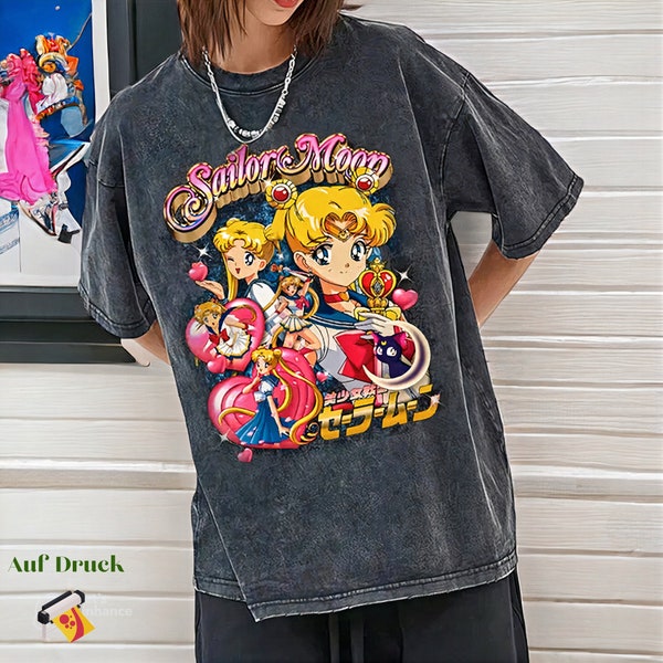 Retro Stil Mood Schwimmer Anime T-Shirt, Grunge Tshirt, Anime Geschenk Shirt, Anime Graphic Cartoon, Süßes Mädchen T-Shirt, Anime inspiriert