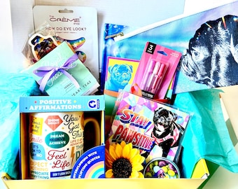 Pug Gift Box: Stay Pawsitive Self Care Package