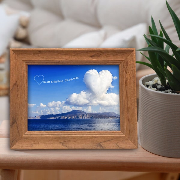 Heart Shaped Cloud-I Love You Gifts Customized Artwork Marriage Anniversary Gifts by Year Unique Anniversary Gifts for Couple Personalized