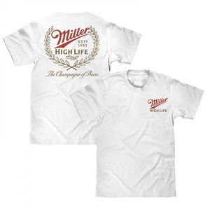 Mille r High Life Tshirt, Beer Tee, Graphic Tee, zdjęcie 3