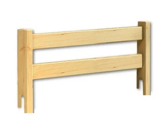 Children's bed safety barrier in solid wood. Sicherheitsbarriere für Kinderbetten aus Massivholz. Barrière de sécurité pour lit d'enfant.