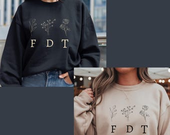 FDT Floral Sweatshirt: Anti-Trump Boho Crewneck, Protest Gift