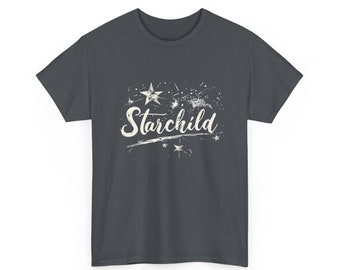 Unisex zwaar katoenen T-shirt "met het woord" Starchild