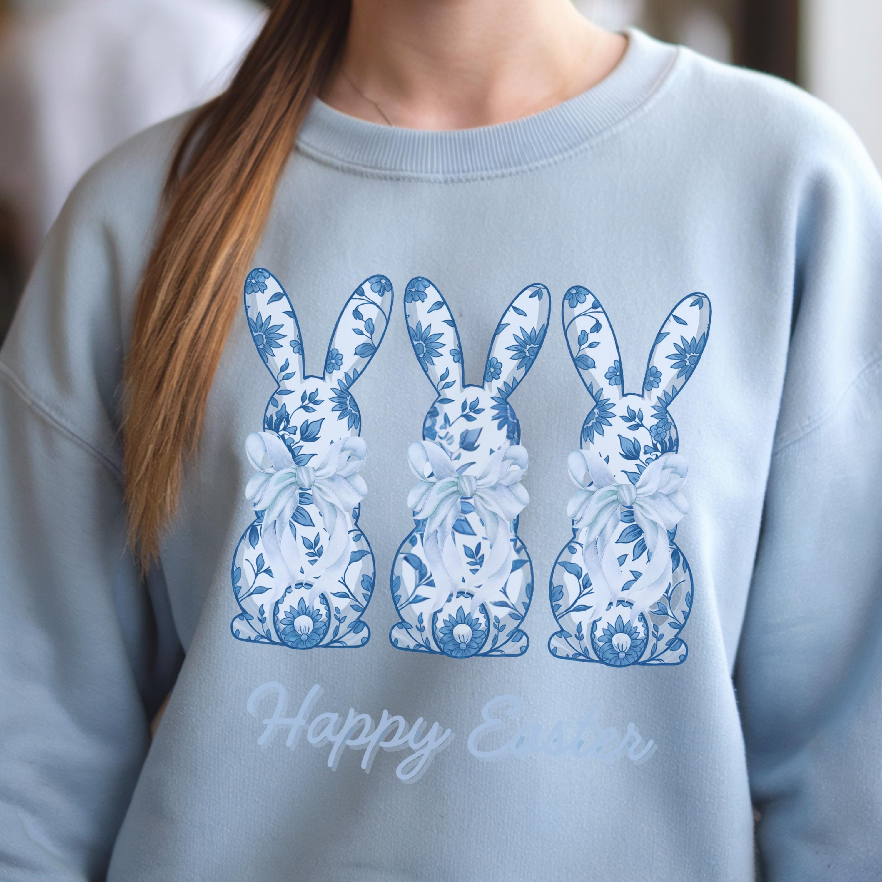 ブルートワル イースターバニー Tシャツ：ヴィンテージ シノワズリ