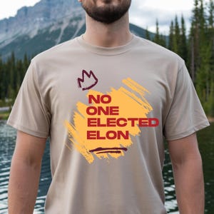 Anti-Elon Musk T-Shirt: Political Protest Statement Tee