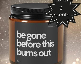 Funny Anti-Valentine's Day Soy Candle: Dark Humor Gift