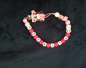 Clip porta ciuccio personalizzata Minnie