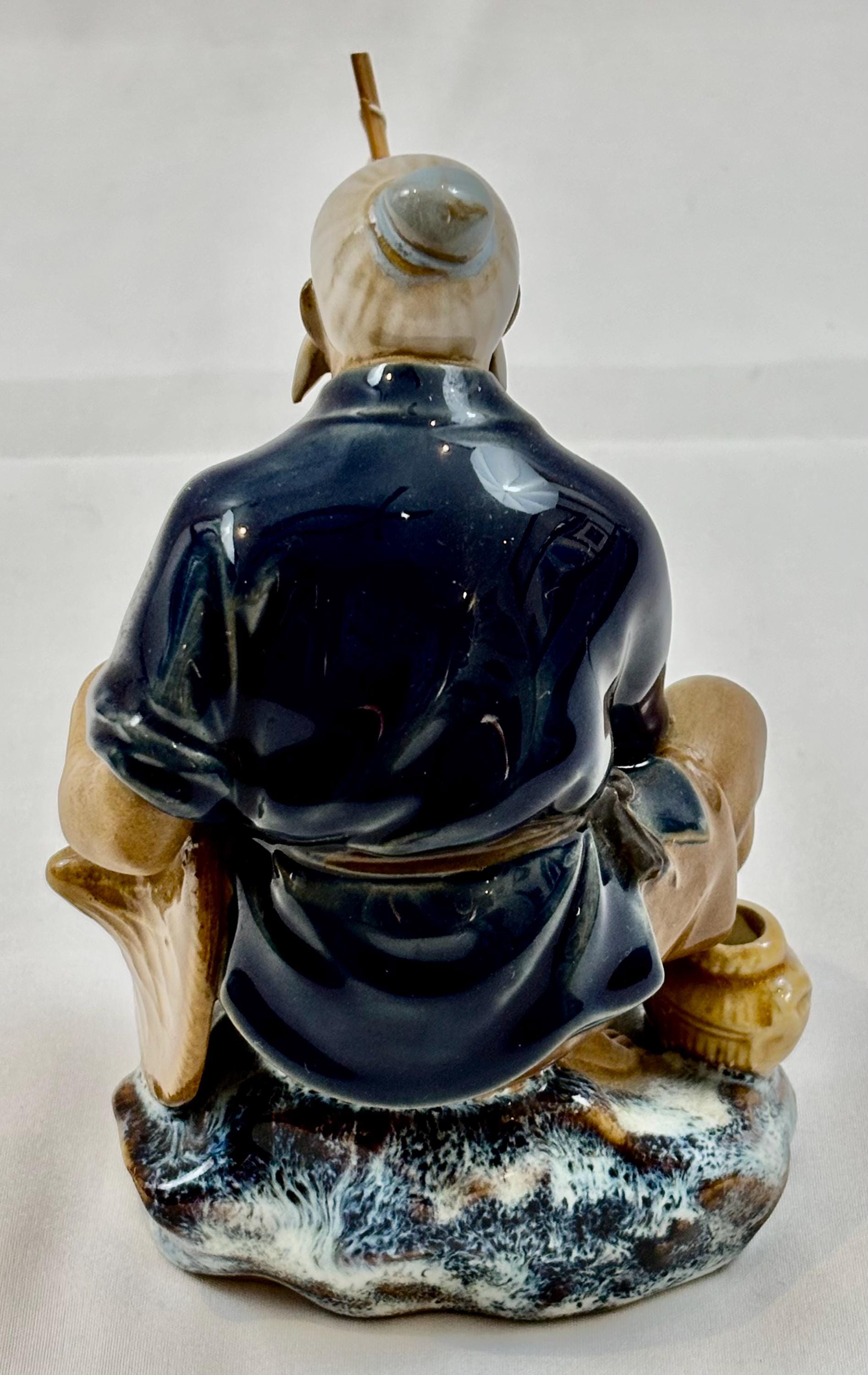 中国の泥人漁師の石湾の置物 - Etsy 日本