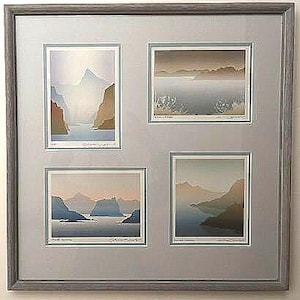 Four Serigraph Signed Prints Howe Sound/Sunshine Coast by Peter Markgraf