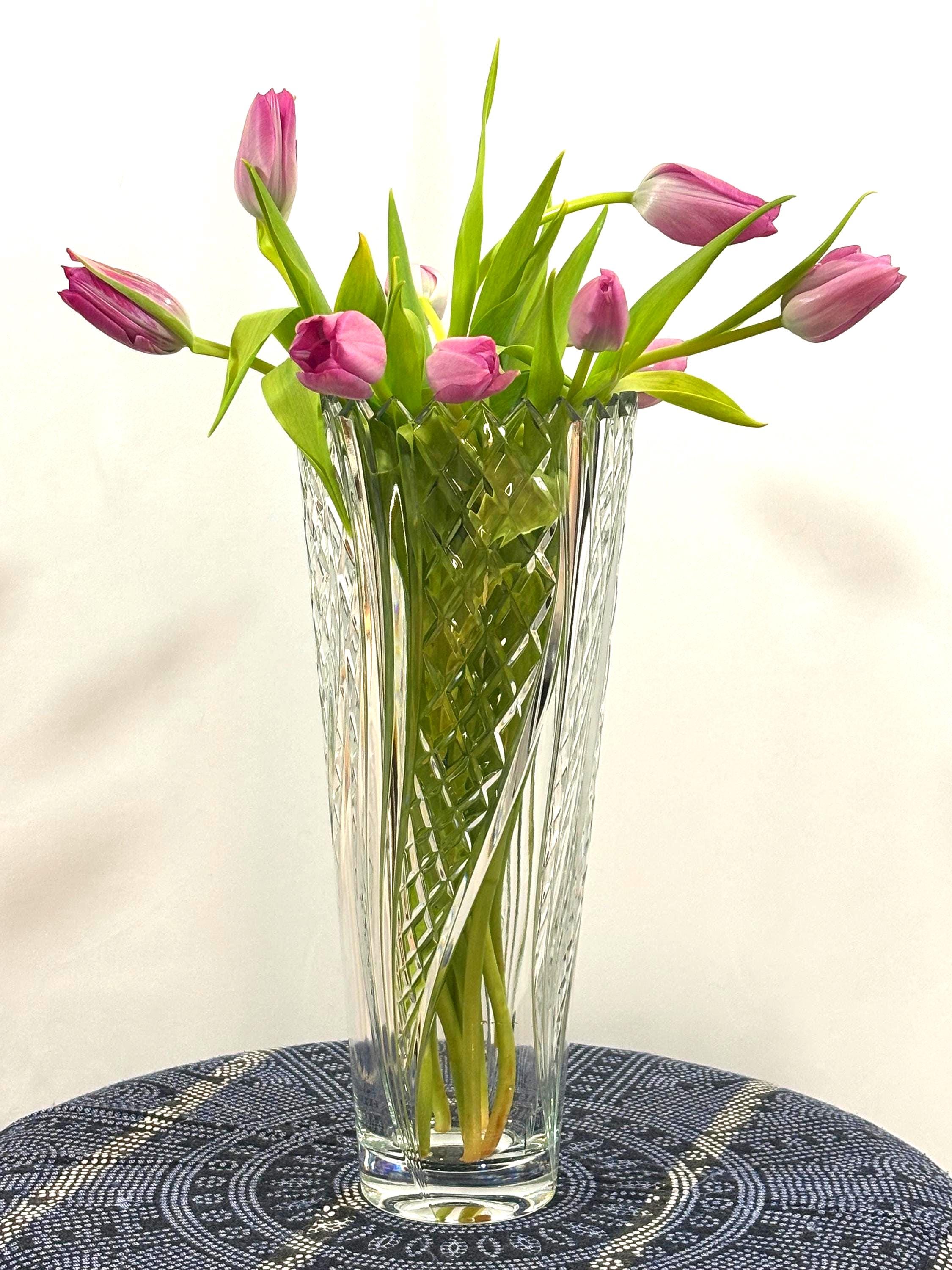 Mikasa Crystal Vase - Etsy