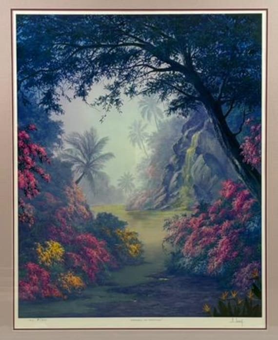 アンソニー・カセイによる限定版リトグラフプリント「ガーデン・オブ