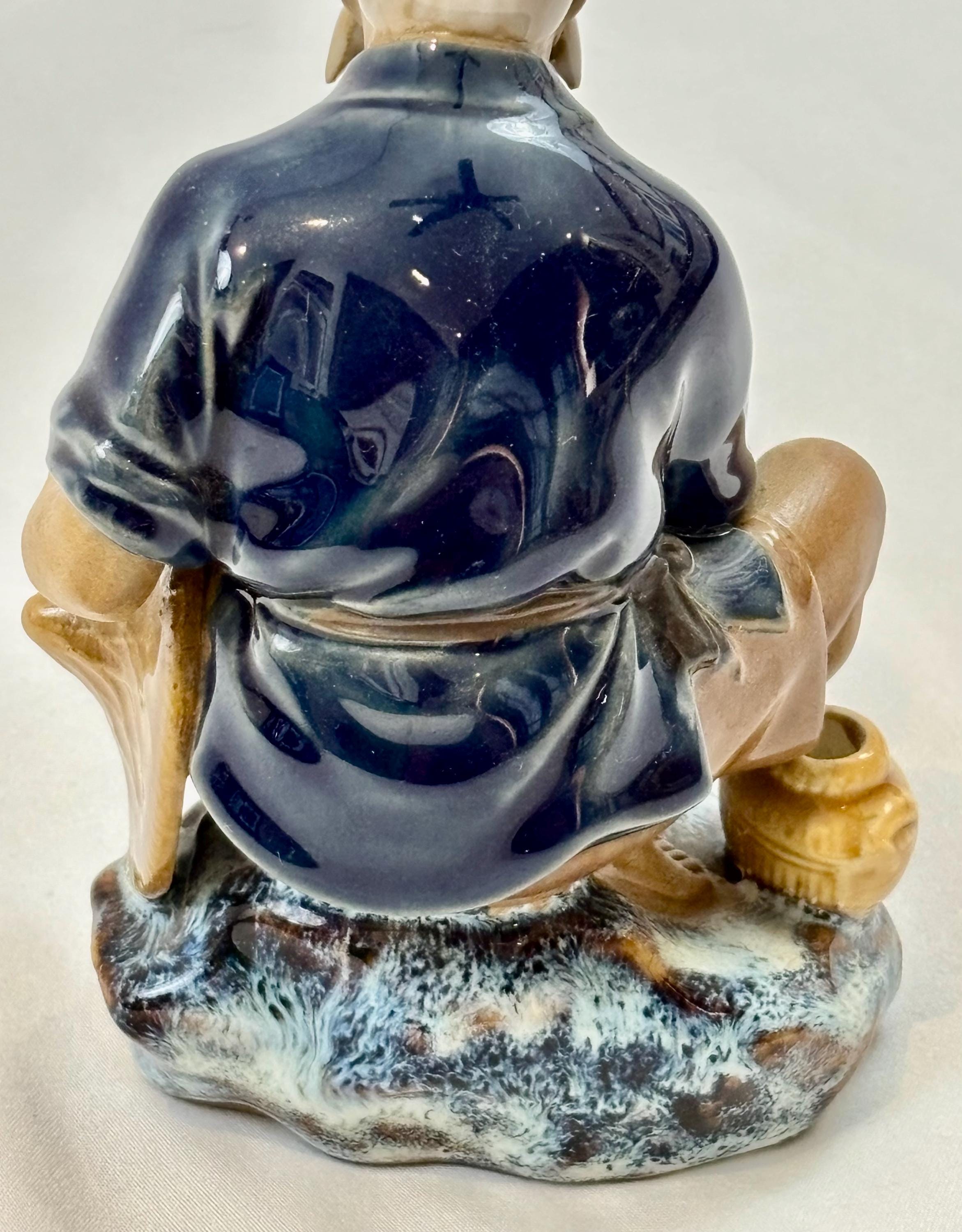 中国の泥人漁師の石湾の置物 - Etsy 日本