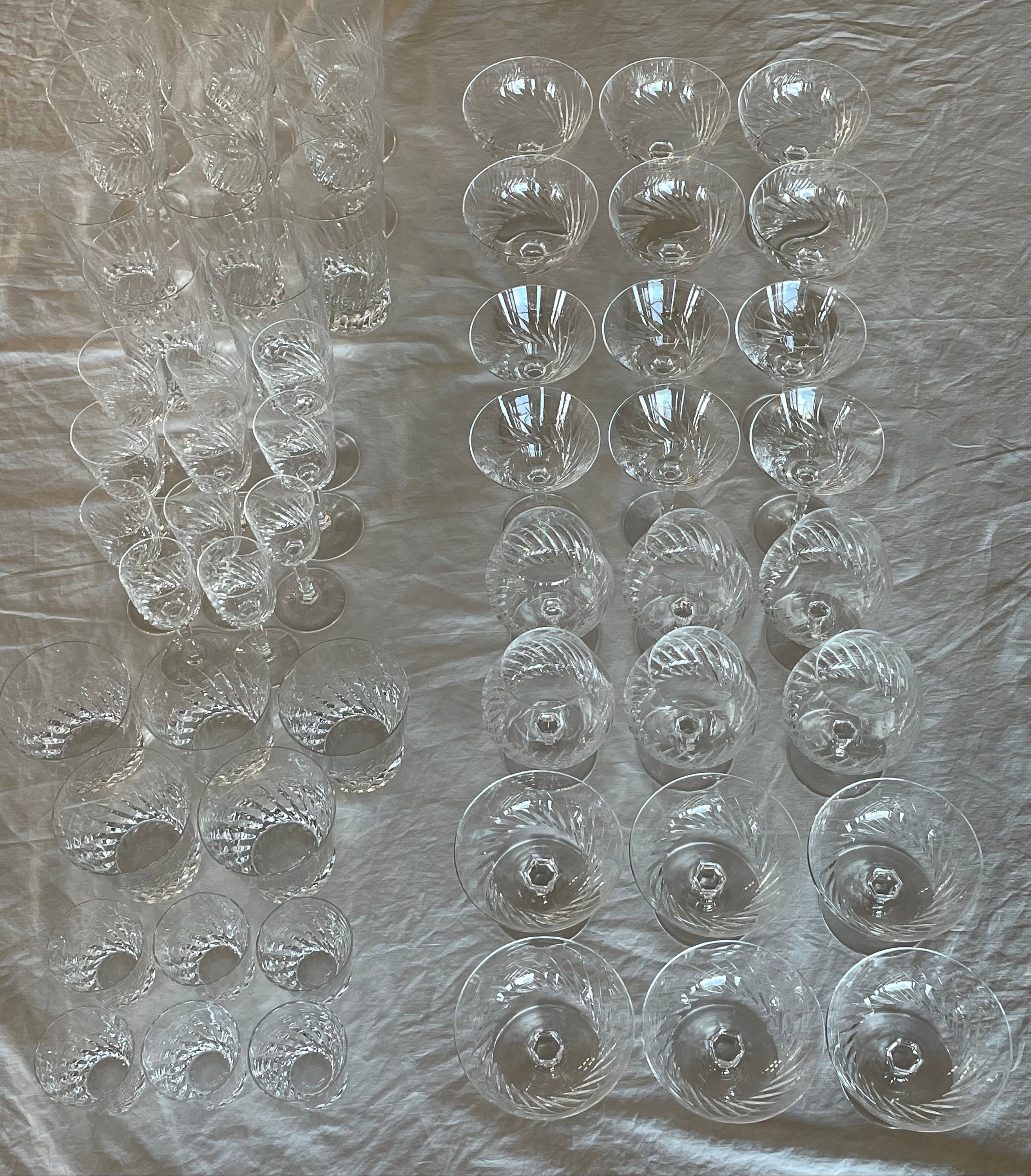 Vintage Hoya Crystal Wine Glasses Set of 6 Etsy