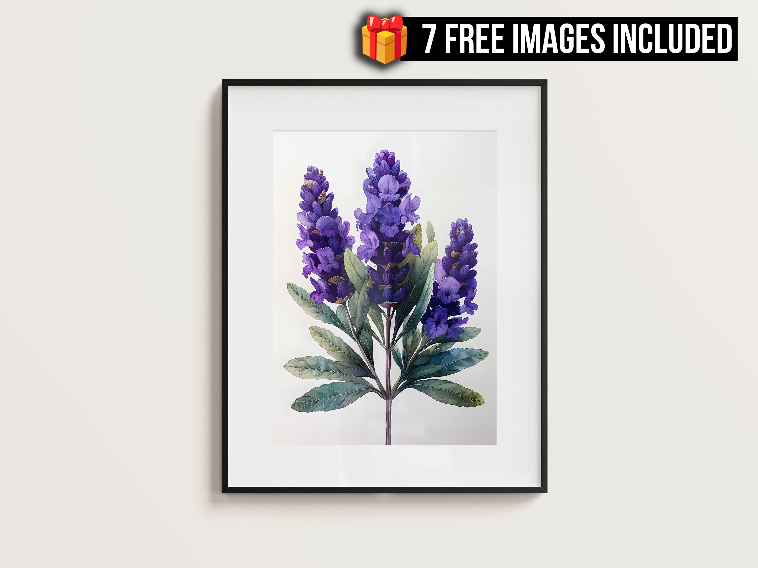 Lavender Flower Print, Lavender Art Printable, Instant Download - Etsy