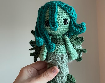 crochet mermaid doll