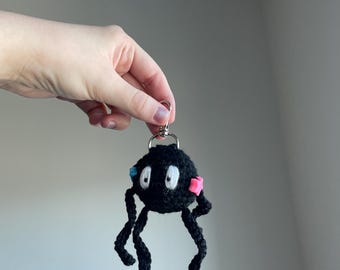crochet soot keychain