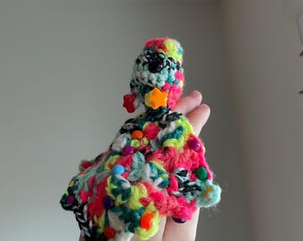 crochet beaded dragon + pouch