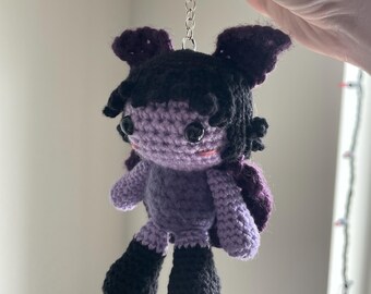 crochet keychain- vampire bat