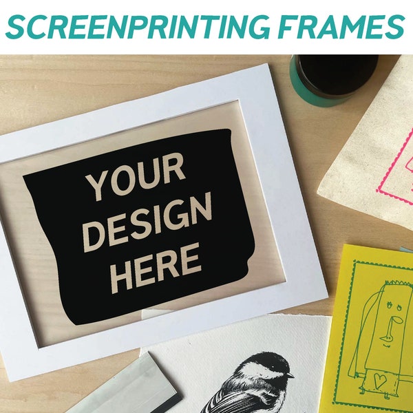 Custom Screen Printing Frame - Your design made into a screenprinting frame - Made to order - Screenprint at Home - DIY - LARGE FRAME (A4)