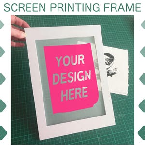 Custom A5/A6 Screen Printing Frame: Pre Burned Print Frame Medium/Small DIY