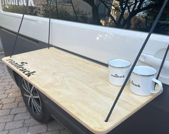 roadrack Module 8 external shelf in natural finish - Ready to install for your van/bus/Bulli T4/T5/T6/T6.1