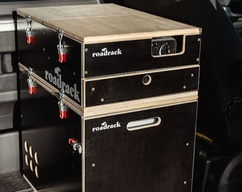 roadrack Module 1+2 Cooler/Kitchen Bundle - Ready to install in your van/bus/Bulli (T3/T4/T5/T6/T6.1/T7)