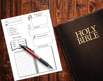 Children's Church Notes Template