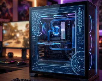 PC case Acrylic Magnetic Side Panel with Custom Design