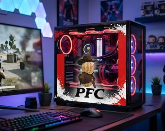 BurntPeanut style PC case acrylic magnetic side panel
