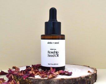 Rosehip Seed Oil| 1oz Regenerative Rosehip Seed Oil | Pure, Cold-Pressed Oil| | All Natural Oil| Beauty and Wellness Gift for Mom, for her