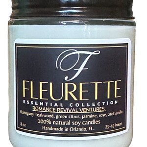 Romance Revival Ventures | Container Candle | Scented Candle Gift | 100% Natural Soy Candles | Hand Poured | Housewarming Gift
