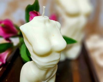 Female Torso Candle Set – Handcrafted Soy Wax Body Sculpture