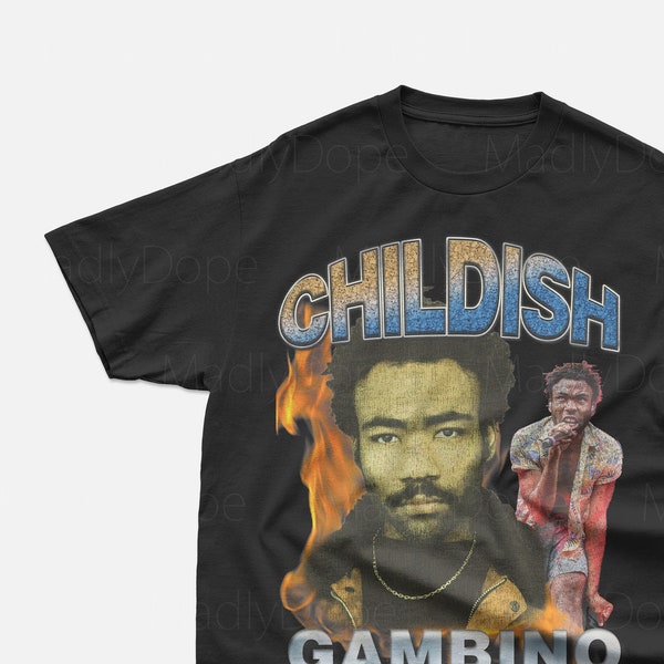 Childish Gambino T-shirt Rap Tee 90s Vintage T-shirt Rare