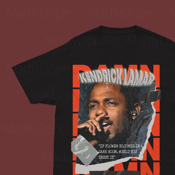 Kendrick Lamar T-shirt Rap Tee 90s Rap T-shirt Compton