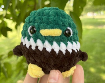 READY TO SHIP | Crochet Mallard Duck Plushie | Crochet Duck | Crochet Plushie | Crochet Gift