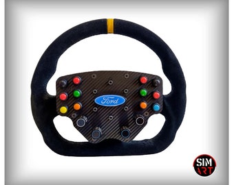 Panneau de boutons KB personnalisable pour bague de type « D », idéal pour le simracing. Compatible avec les volants universels de type D