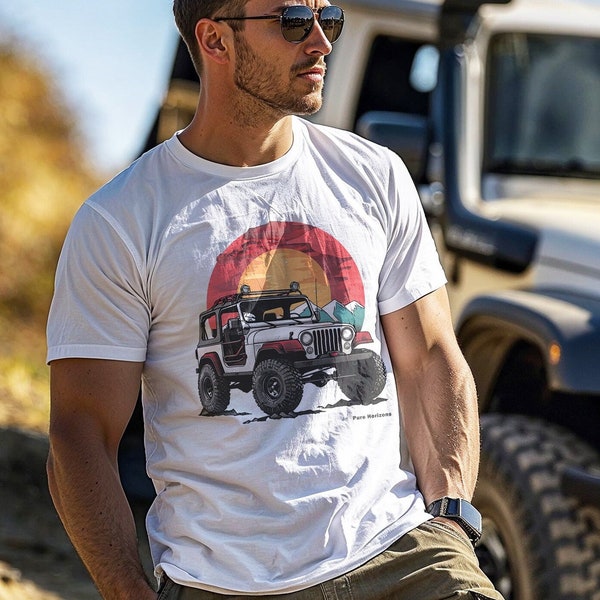 Off Road Sunset T-Shirt, Jeep Horizon Shirt, Pure Horizons Unisex Tee