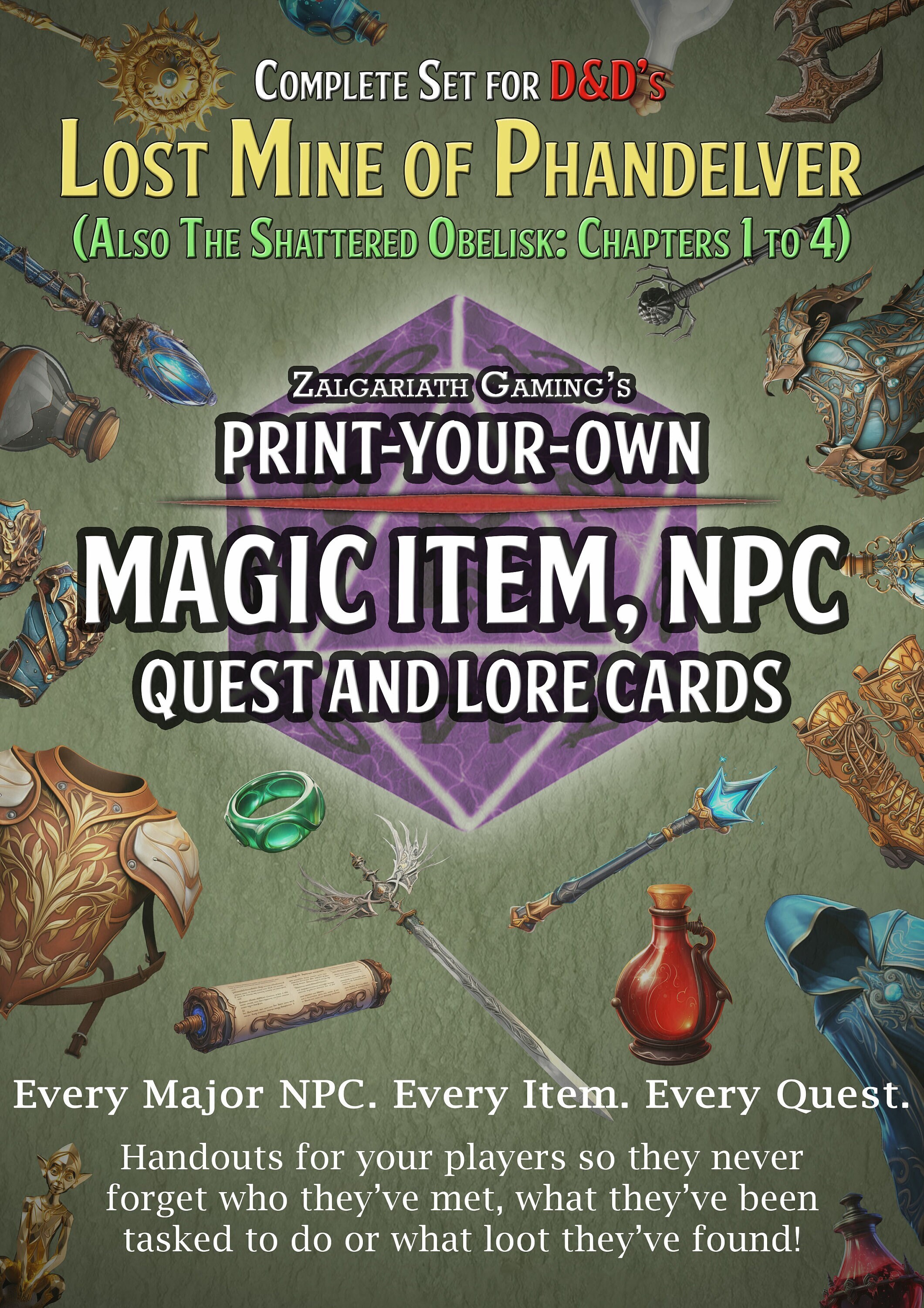 Dnd Lost Mine of Phandelver Printable DM Handouts Every Quest, NPC ...