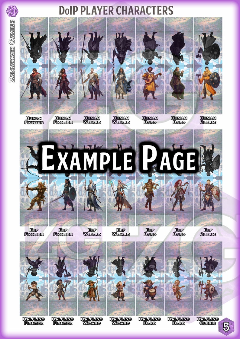 Printable Paper Minis D D