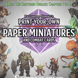 Dnd Lost Mine of Phandelver Printable Paper Minis and Creature Cards ...