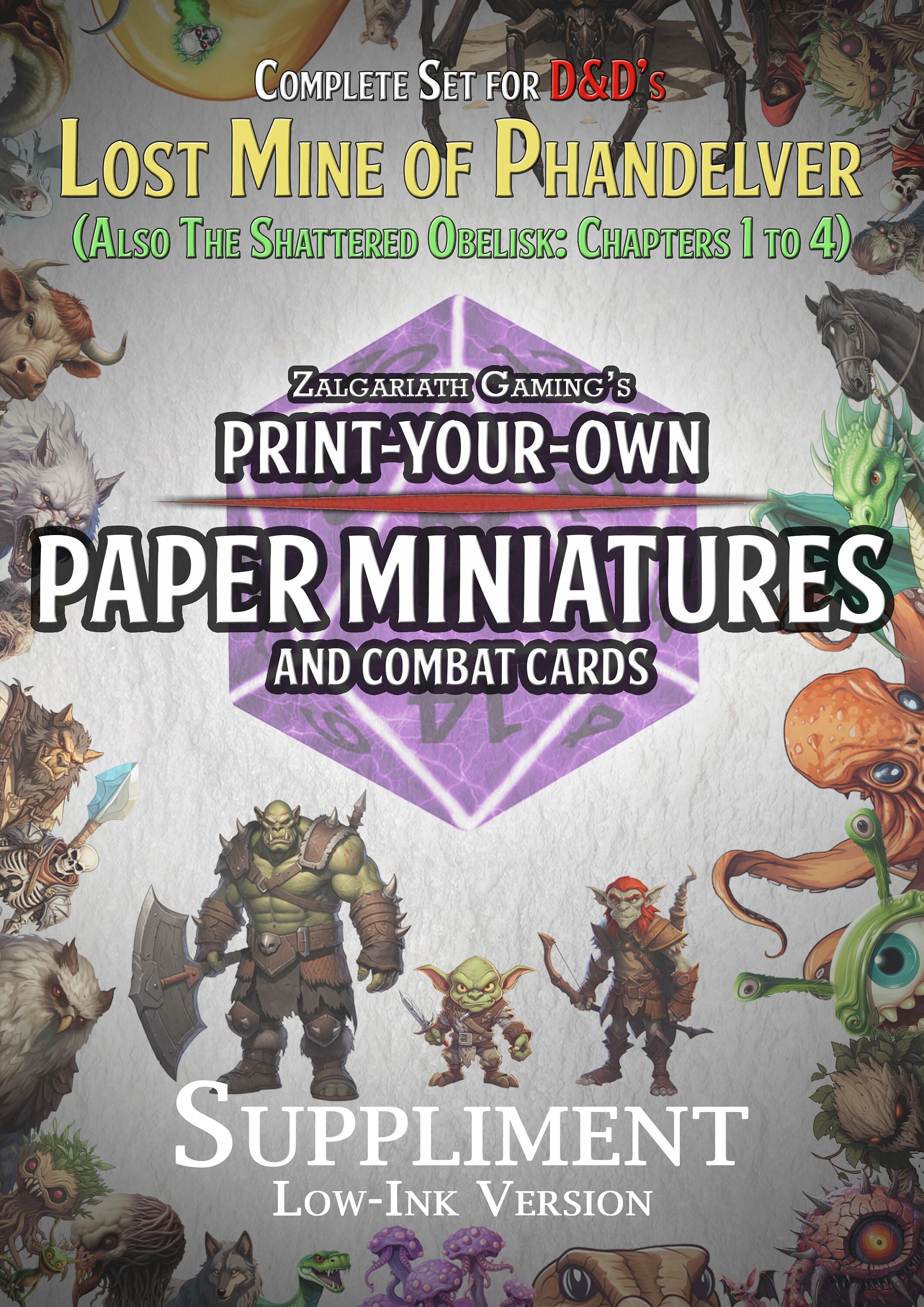 Dnd Lost Mine of Phandelver Printable Paper Minis and Creature Cards ...