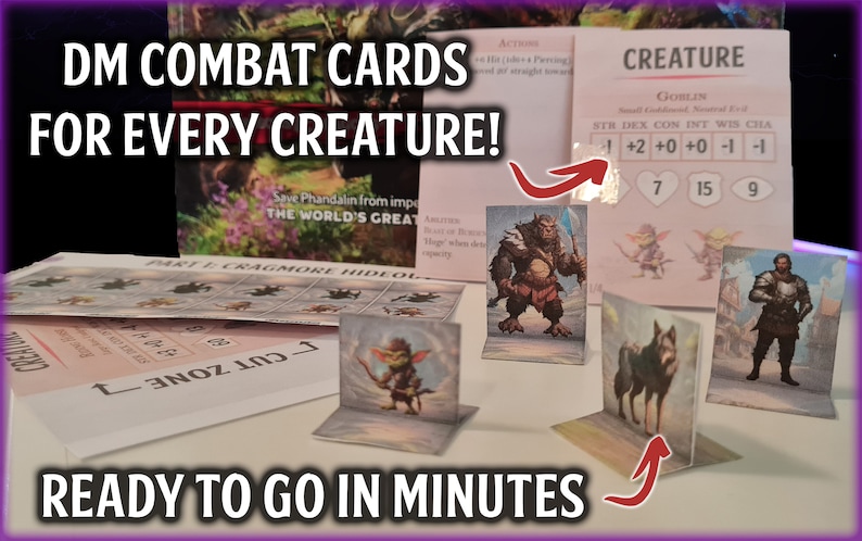 Dnd Lost Mine of Phandelver Printable Paper Minis and Creature Cards ...