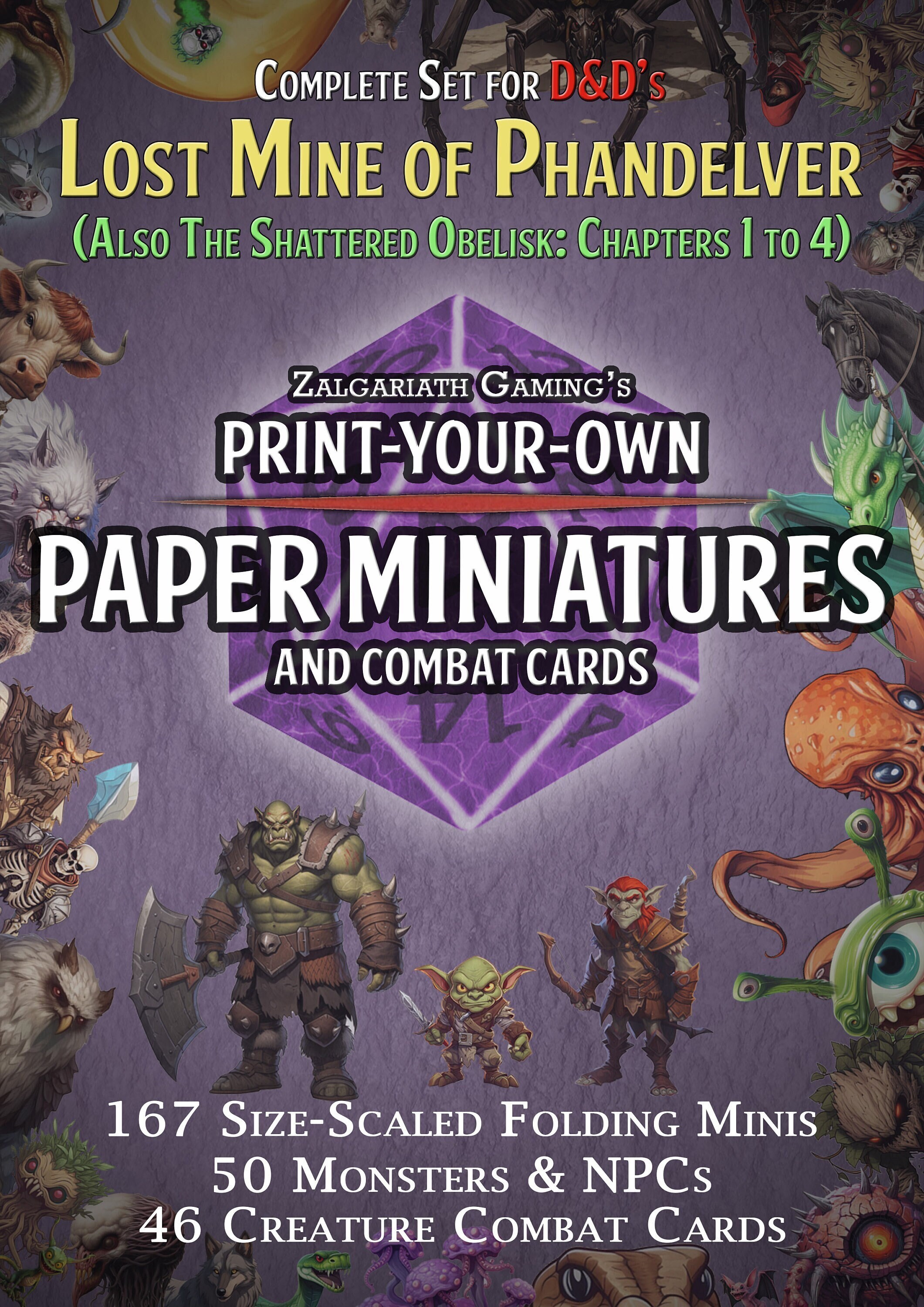 Dnd Lost Mine of Phandelver Printable Paper Minis and Creature Cards ...