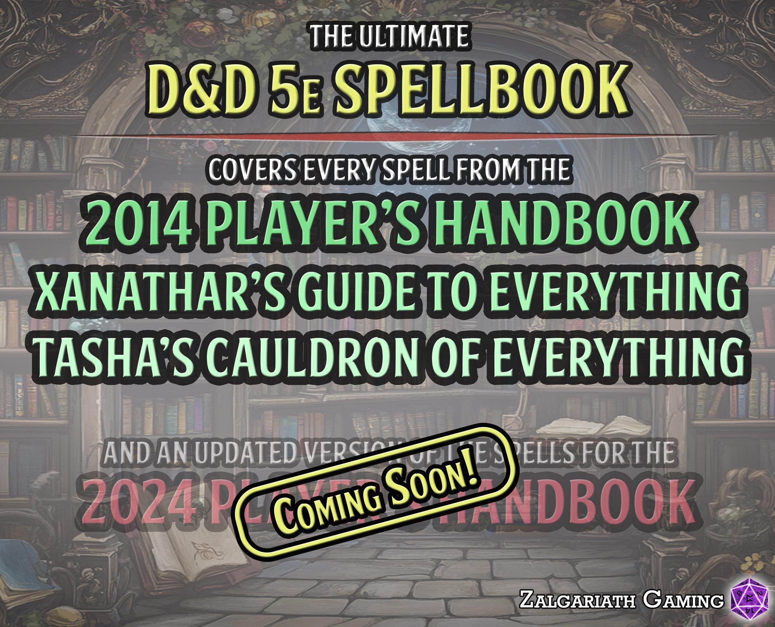 The Complete D&amp;D 5e Spellbook: Printable Spell Cards, Area of Effect ...