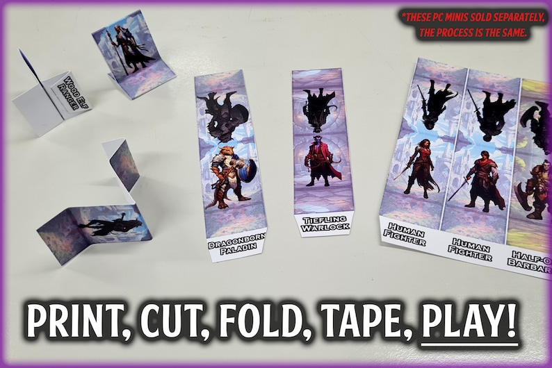 Dnd Dragon of Icespire Peak Printable Paper Minis and Creature Cards - Etsy
