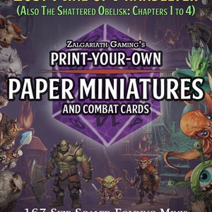 Dnd Lost Mine of Phandelver Printable Paper Minis and DM Card Super ...