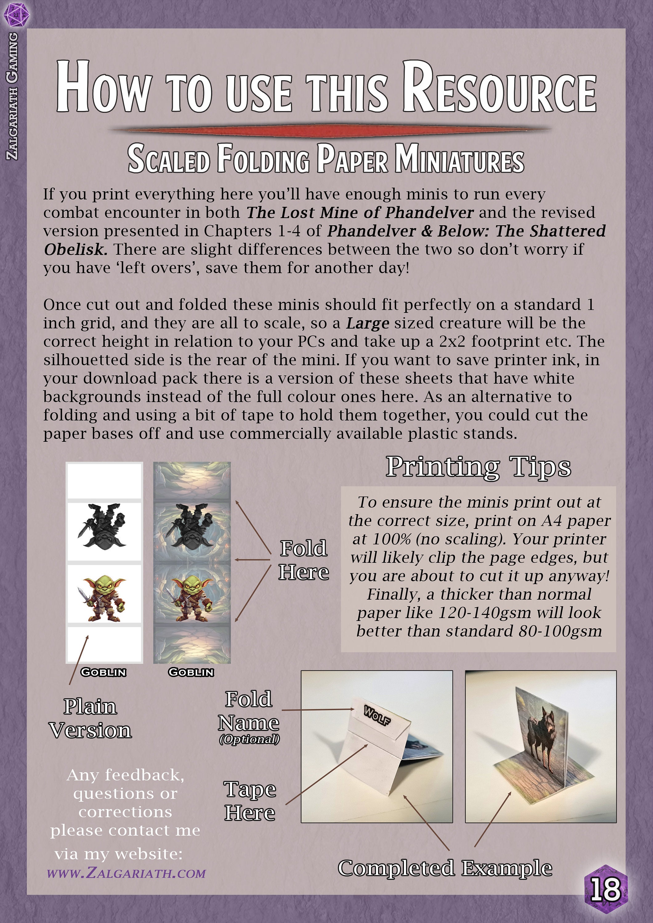Dnd Lost Mine of Phandelver Printable Paper Minis and DM Card Super ...